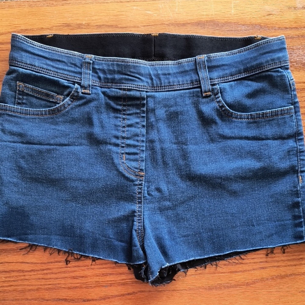 Women's Dark Blue Denim Shorts 12